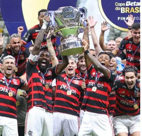 开云-41天 9场比赛 菲利佩·路易斯率队夺得巴西杯冠军